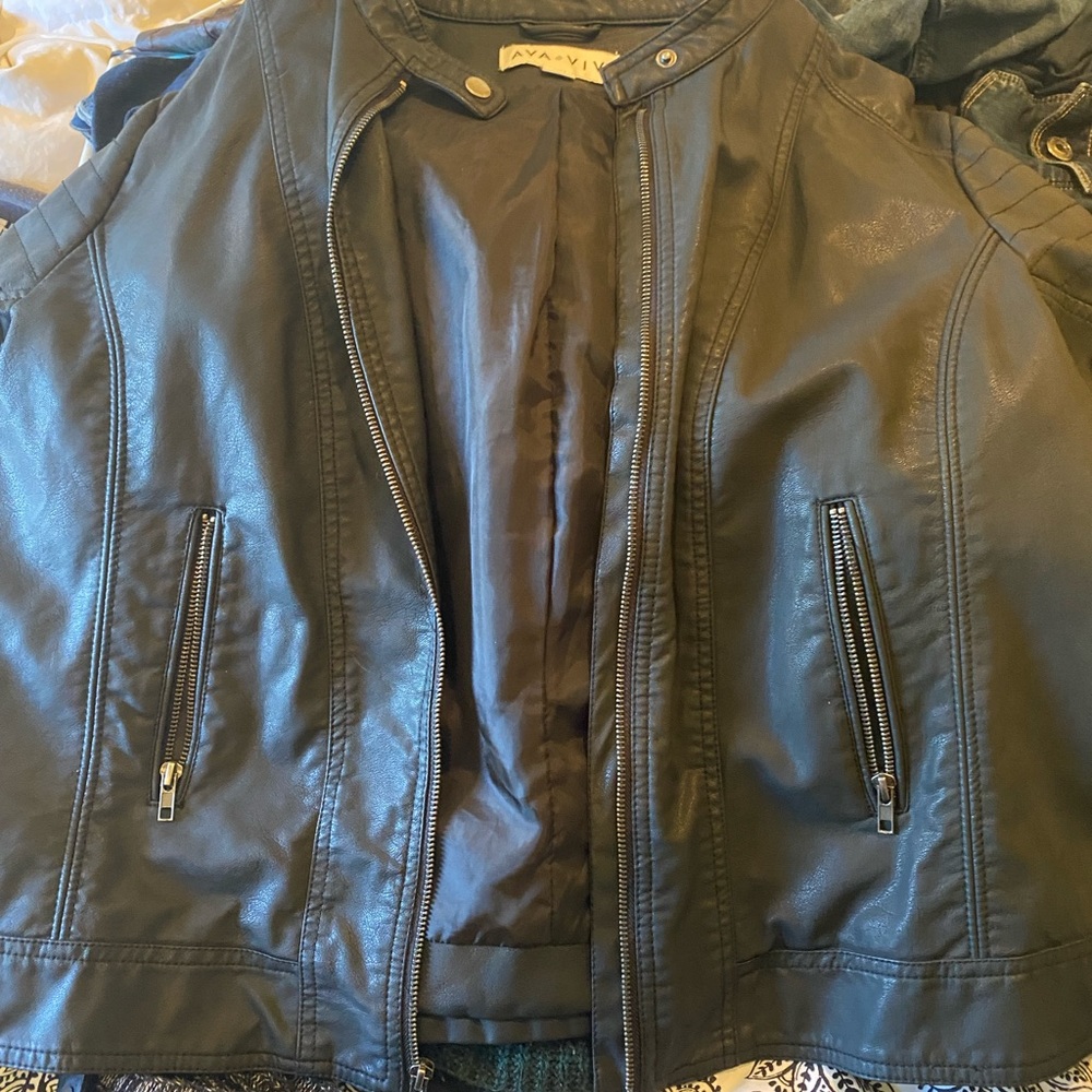 Brand new AVA VIV leather jacket